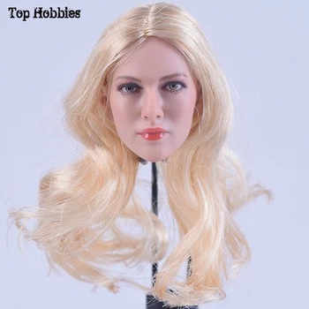 

KT004 1/6 Scale Blonde Golden Hair Female Model Girl Head Sculpt kimi doll For 12" Phicen/Jiaodoll Figure Body Toys Accessories