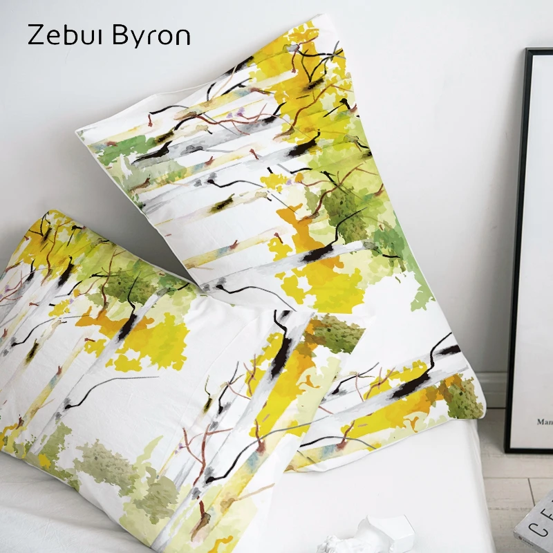 

3D HD Pillow Case Pillowcase Custom/50x70/50x75/50x80/70x70 Decorative Pillow Cover,Woods oil painting Bedding Drop Ship