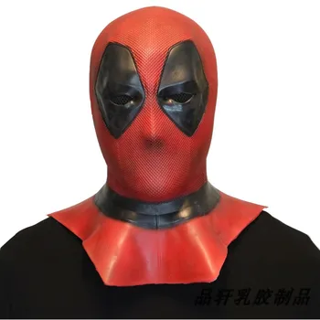

Cosplay Superhero Deadpool Mask Man Full Face Cool Mask Breathable Latex Halloween Cosplay Prop Deadpool Full Face Helmet