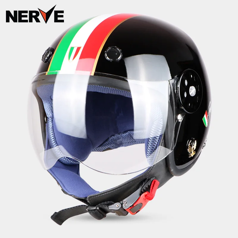NERVE kids шлем vesp moto W козырек с открытым лицом 3/4 rcycle для мотокросса Capacete Casco jet Ретро