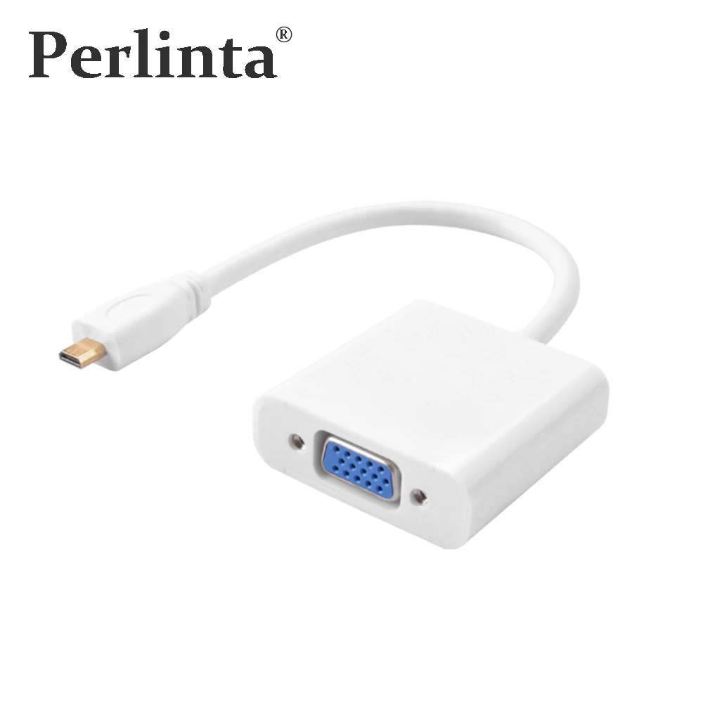 

Micro HDMI TO VGA Adapter,Gold Plated High-Speed 1080P Micro HDMI VGA Converter Adapter Male to Female For PC Laptop