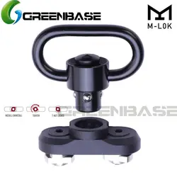 Greenbase Mlok QD антабка Слинг поворотный пистолет слинг крепления для Mlok Rail винтовка Слинг адаптер с Quick Release кнопка