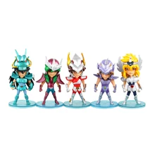 SAINT SEIYA CHIBI SUPER DEFORMED ACTION FIGURE BUNDLE OF 5 PER ORDER J01 original bandai tamashii nations saint cloth myth action figure sagittarius seiya from saint seiya omega