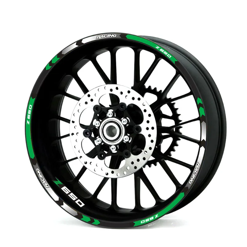 8M Motorcycle Car Reflective Wheel Hub Tire Rims Protective Sticker Decal WX