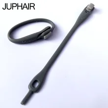 JUP1-12 Sets(16Root/Set) Gray Unisex Fashion Set Women Racing Sports Men Laces Elastic Silicone Shoe Lace All Strapless Sneakers
