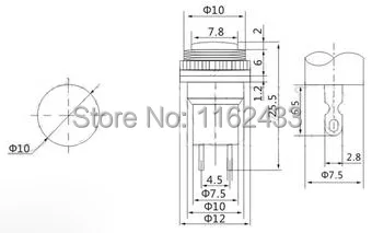 DS-314 push button drawing