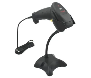 

High-quality wholesalewired laser scanner One-dimensional code scanner with automatic continuous scanning gun stent USB+Stand