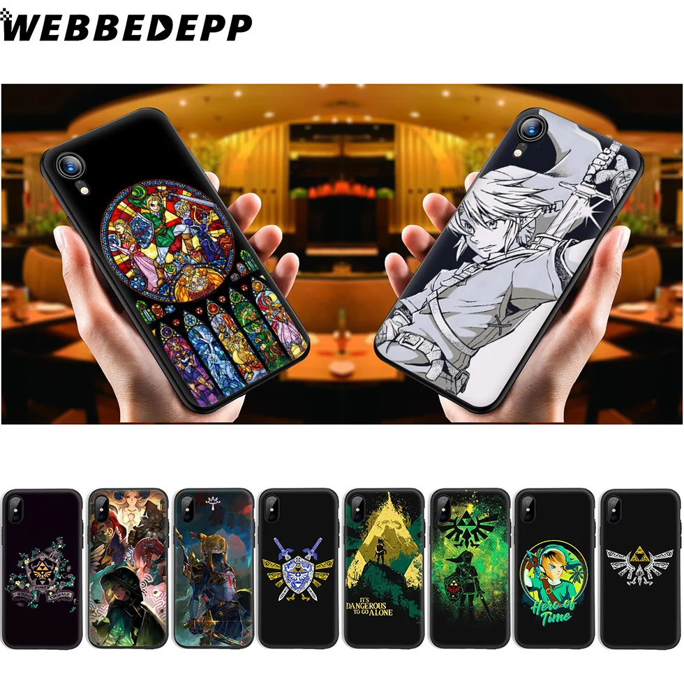 

WEBBEDEPP Legends Of Zelda Soft Silicone Case for iPhone 11 Pro Xr Xs Max X or 10 8 7 6 6S Plus 5 5S SE Case 8 Plus