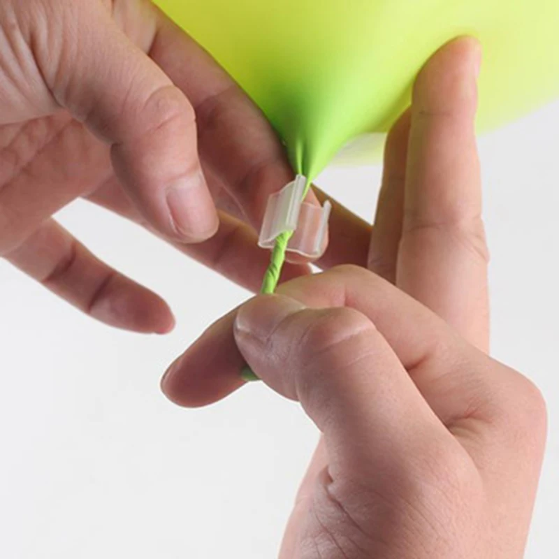 Easy Plastic Balloon Clips Ties 'V' Shaped Air Balloon Accessories