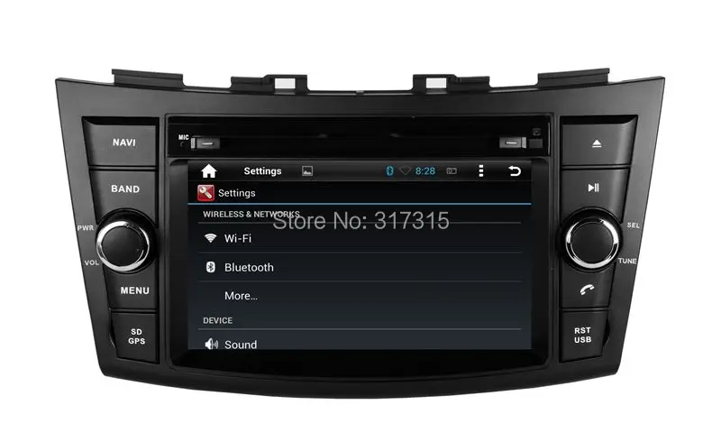 Cheap Android 5.1 Car DVD Player for Suzuki Swift 2011 2012 2013 with GPS Navigation Radio BT USB SD AUX Stereo WIFI 4Core 1024*600 3