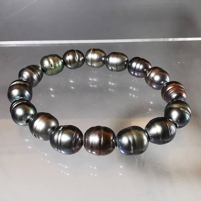 

Charm friendshipl ady wild black pearl bracelet stretch rope