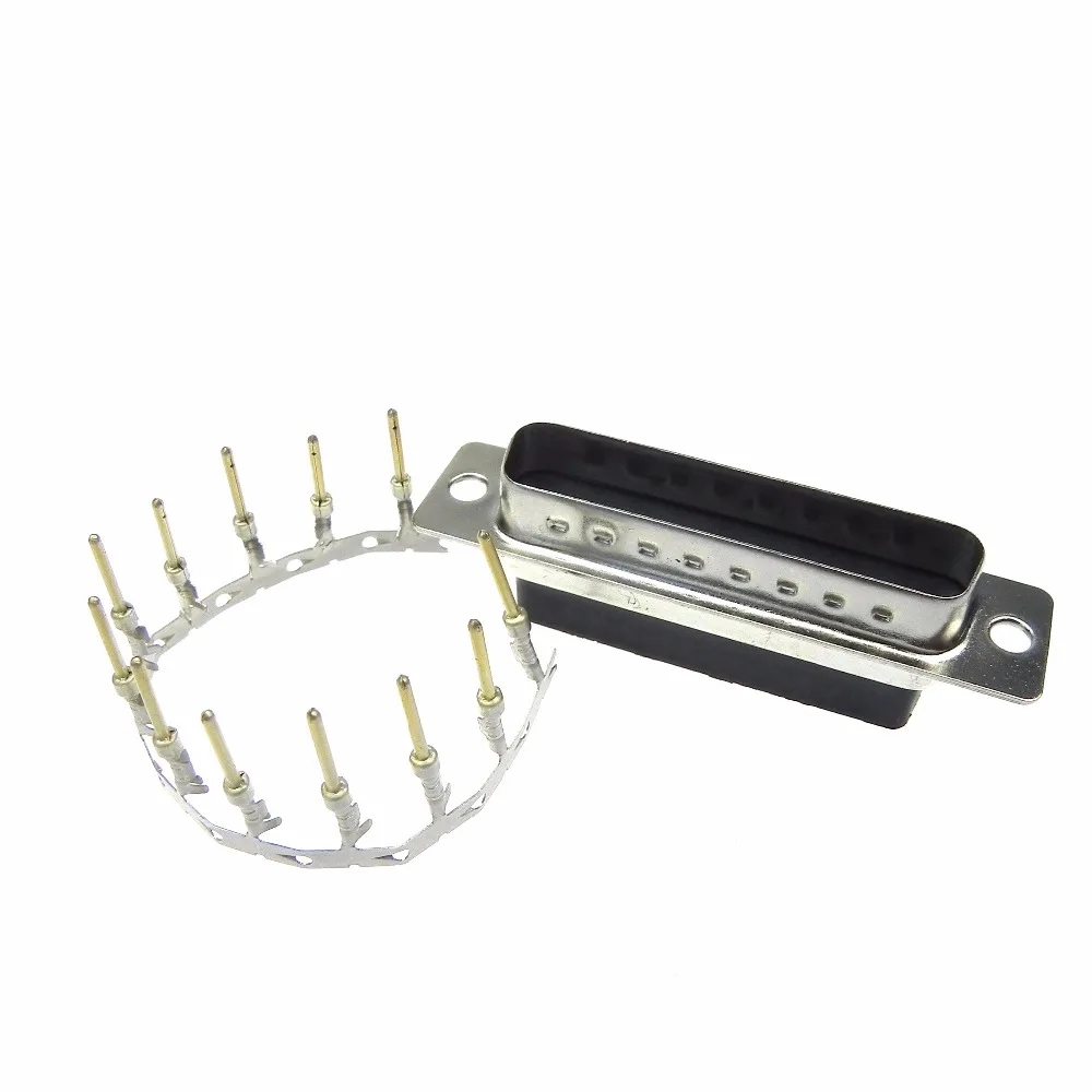 DB25-25pin male terminal crimping type socket with the screws DB25 cable connector 3