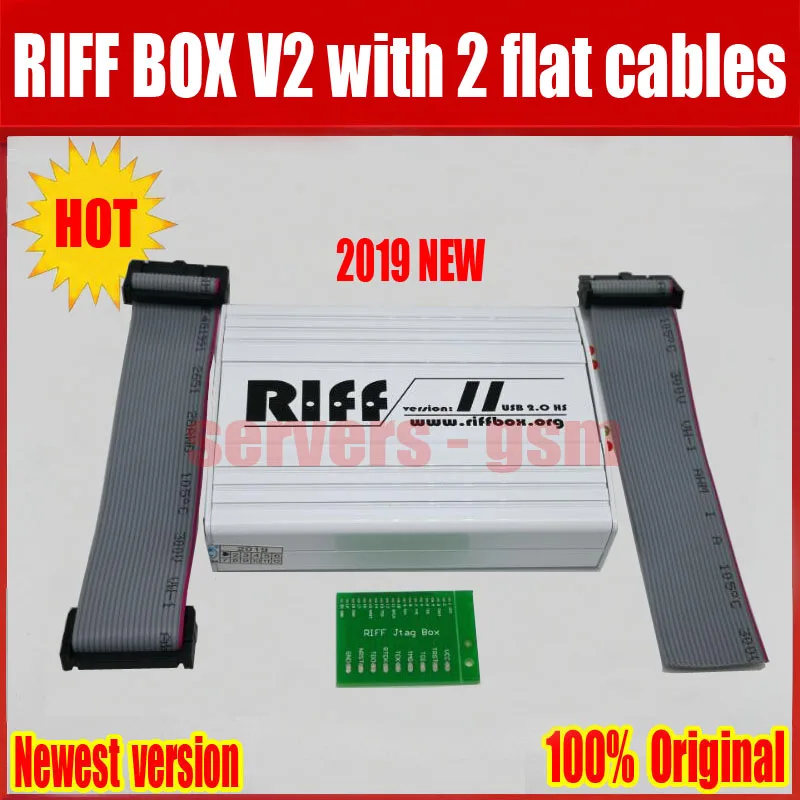 

2019 NEW 100% Original Riff Box v2 /RIFF BOX version 2 j-tag for Htc for samsung for huawei with 2 Flat cables