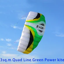 Высокое качество 3 квадратных метров quad line parafoil кайт доска Рипстоп нейлон кайт Спорт с контрольной планкой альбатрос