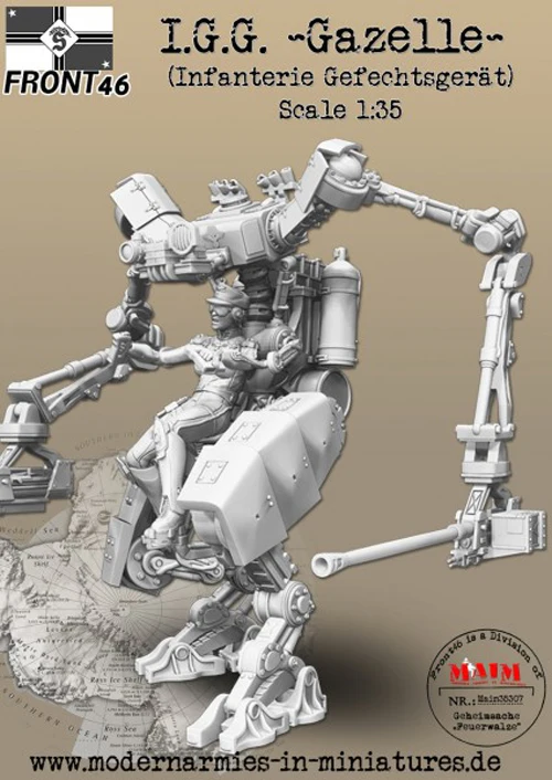 Модель 1/35 фигурки из смолы i.g. (инфантария гефекгерат) неокрашенные 287 г|Наборы для