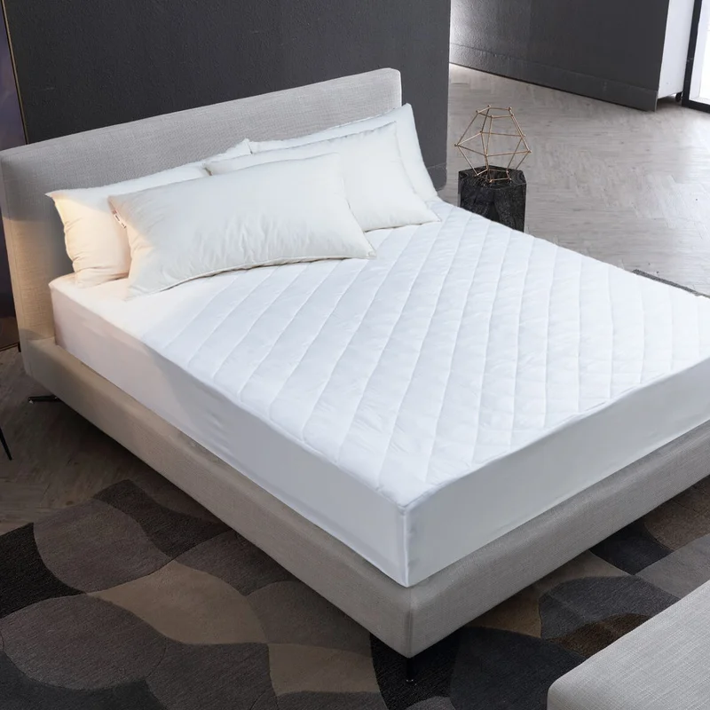  MECEROCK Solid Color Quilted Embossed Waterproof Mattress Protector Fitted Sheet Style Cover for Ma