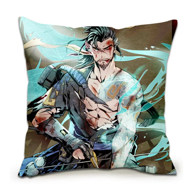 Amellor 45*45 см аниме игра Overwatches Подушка OW Mercy Symmetra Lucio JunkRat Mei Solf автомобильные