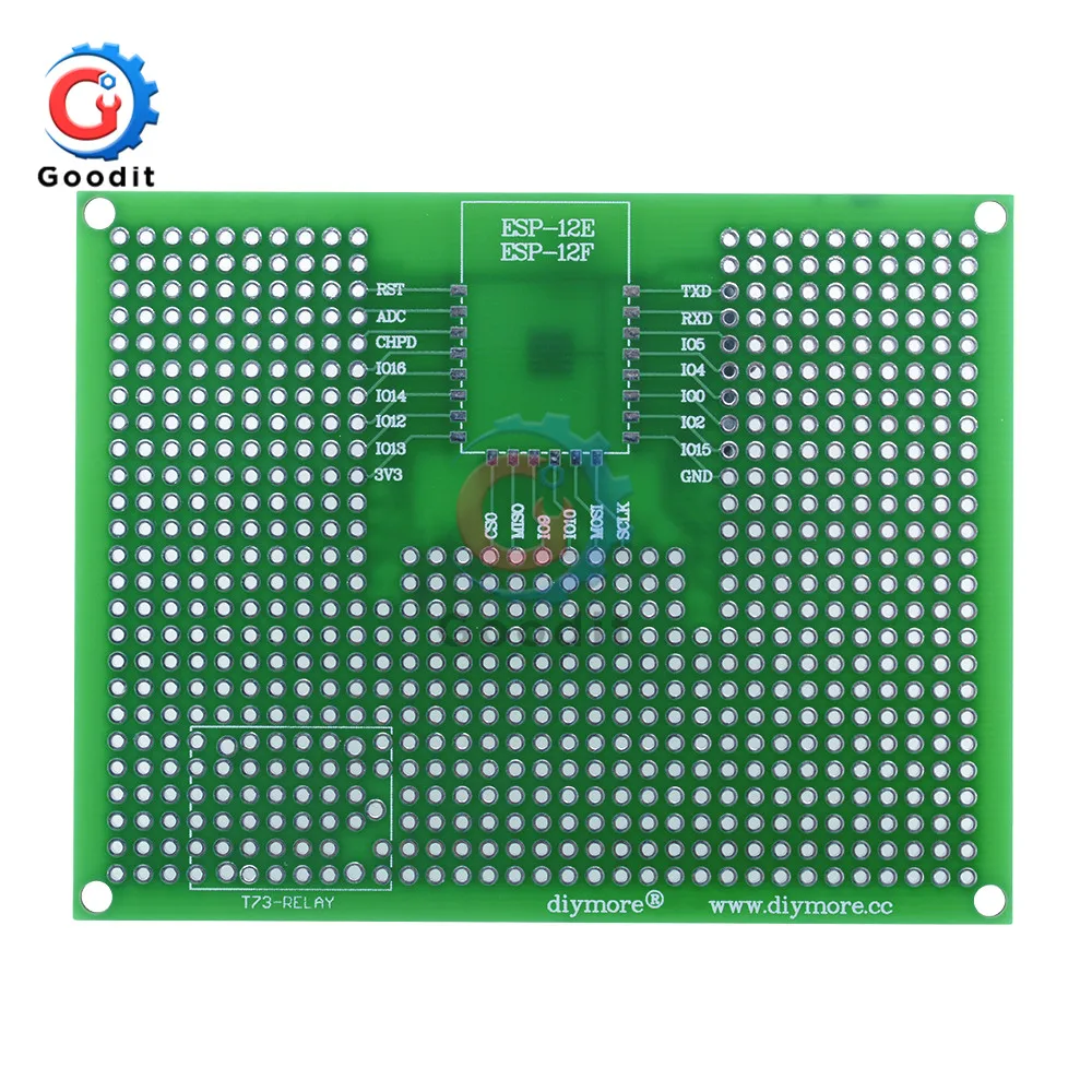 7X9 см прототип печатной платы Макет для ESP8266 ESP-12E ESP-12F ESP32 ESP-32S реле 7X9 7*9 см