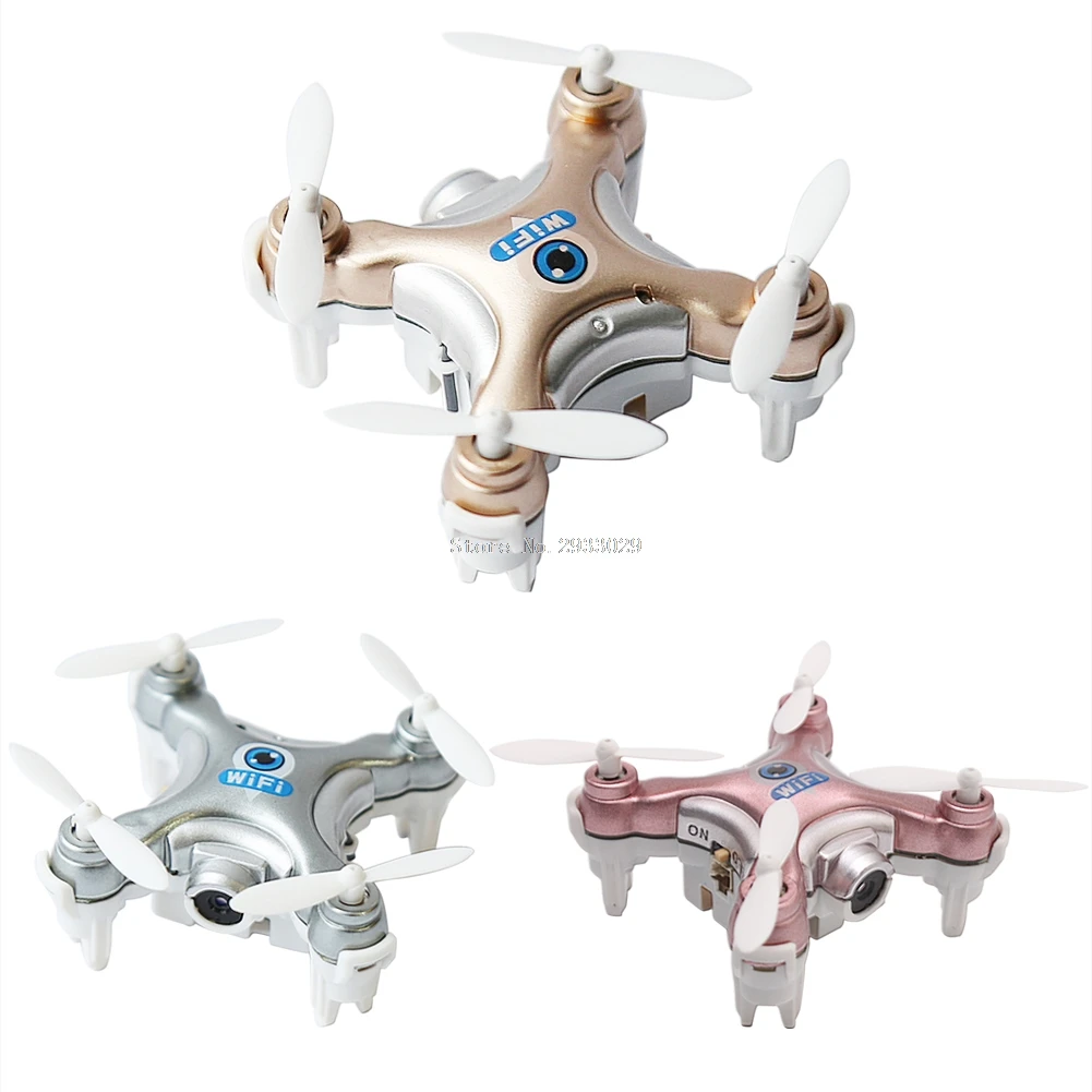 

CX-10W Mini FPV Quadcopter 2.4G 4CH 6 Axis 0.3MP Camera RC Drone -B116