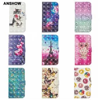 

3D Leather Wallet Case For Iphone XR XS MAX X 10 8 7 6S 5 5S Flower Eiffel Tower Love Lace Butterfly Flip Cover 70PCS