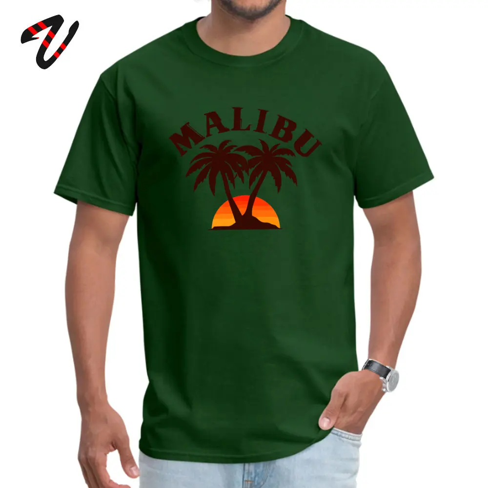 Prevailing Men T Shirt O Neck Short Sleeve Cotton Malibu California T shirt Tops & Tees Print Tee-Shirt Drop Shipping Malibu California T shirt 30876 dark