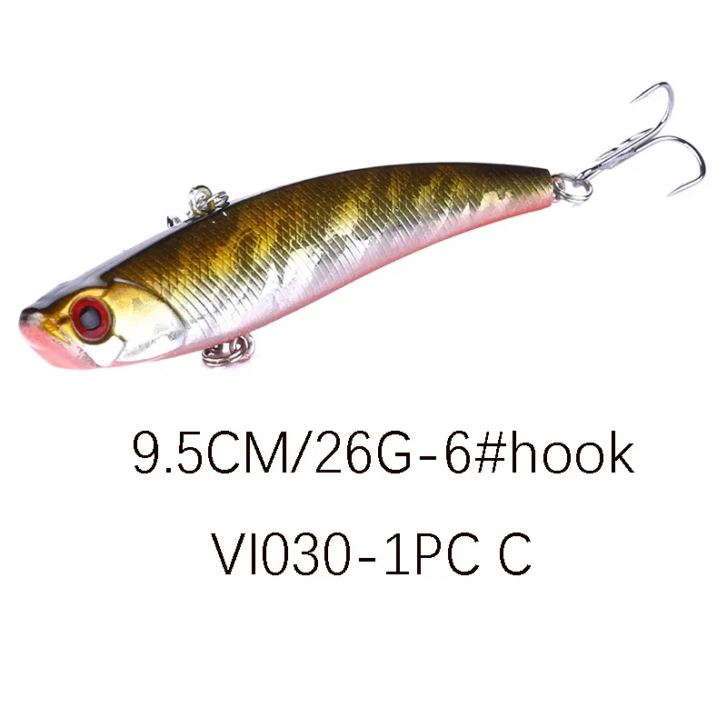 1 قطعة. 9.5 سنتيمتر/26g صعبة الصيد إغراء VIB Rattlin هوك الصيد غرق الاهتزاز Rattlin Hooktion الطعم أقلام معدات صيد الأسماك