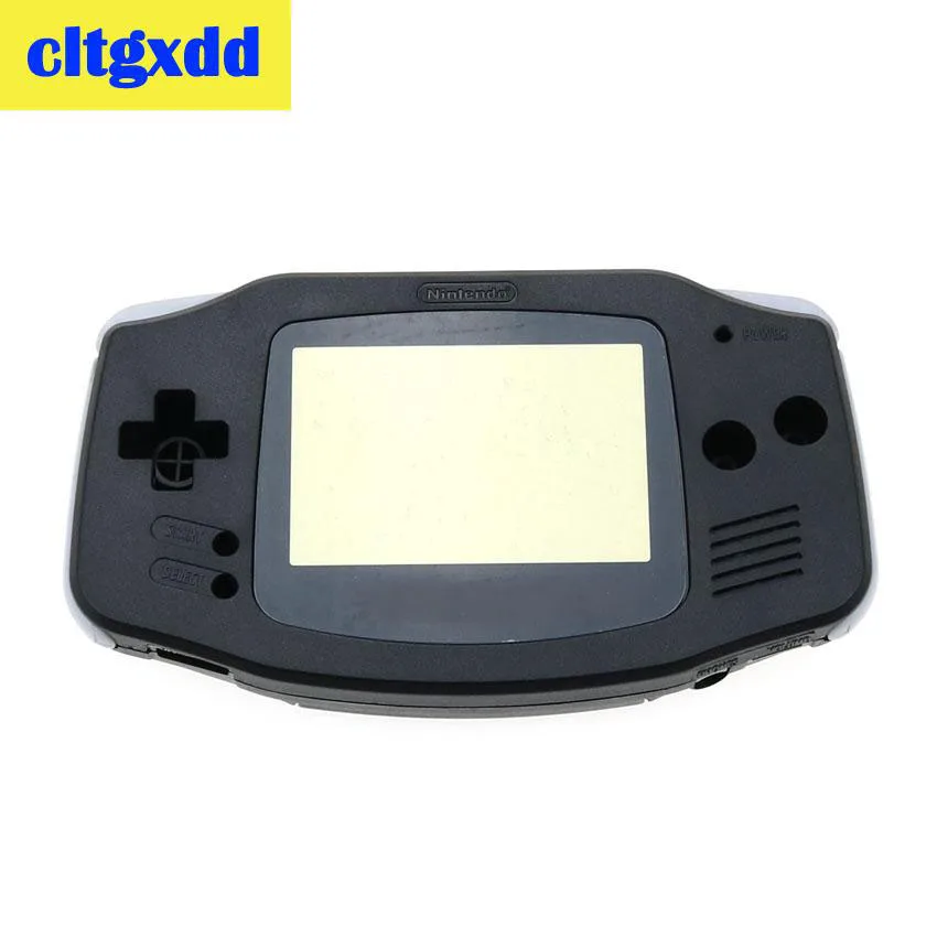 Cltgxdd полный запасной Корпус Корпуса для nintendo Game Boy GBA прозрачный синий корпус игровой консоли - Цвет: black