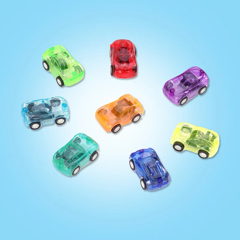 

Children's Best Gift Toys Creative Mini Cartoon Transparent Return Car Model Toys