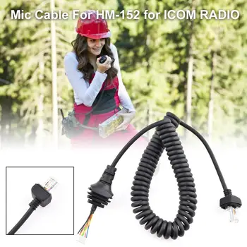 

Handheld Microphone Cable Walkie Talkie Mic Cable For ICOM Radio IC-3600F1 IC-7000 IC-208H