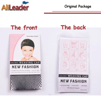Alileader Top Sale Hairnets Good Quality Mesh Weaving Black Wig Hair Net Making Caps Weaving Wig Cap  Hairnets 20-50Pcs/Lot 3