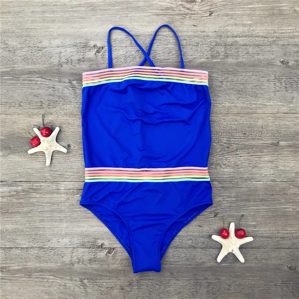 

Rainbow children swimwear for girls swimsuit 7-14 years summer kids swimsuits one piece girls swimsuit monokini bathing suit 29