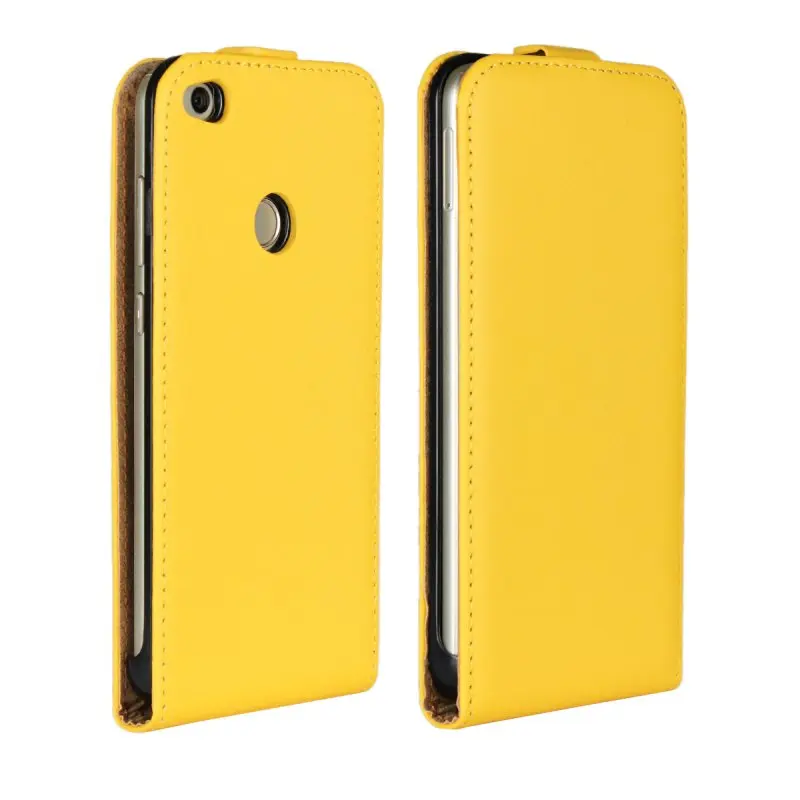 Вертикальные флип-Чехлы для huawei P9 Lite /P8 Lite /Honor 8 Lite, кожаный чехол для телефона, чехол для телефона, чехол - Цвет: Цвет: желтый