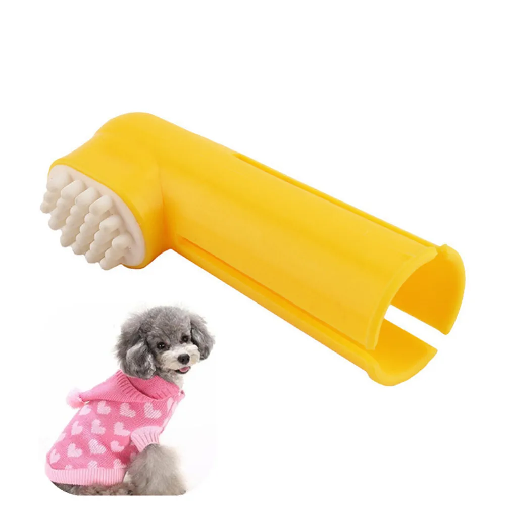 Pet Oral Dental Brush Helps Reduce Plaque & Tartar Dog Soft Finger