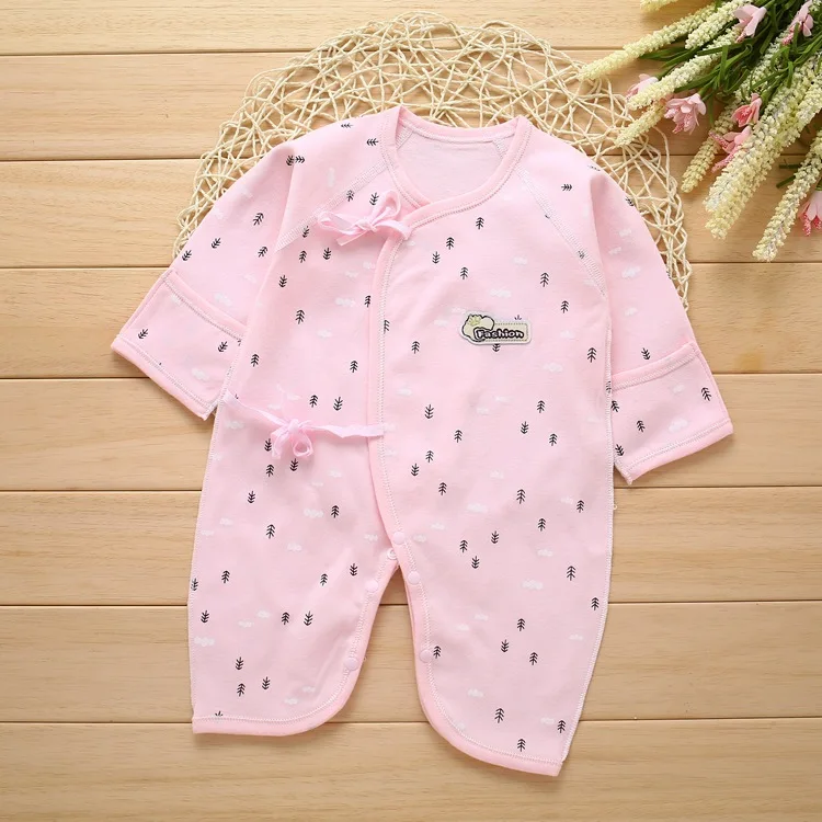 

Baby Girl romper Sleepwear Button Front Cotton Baby Girl One-Piece Clothes 3 Months