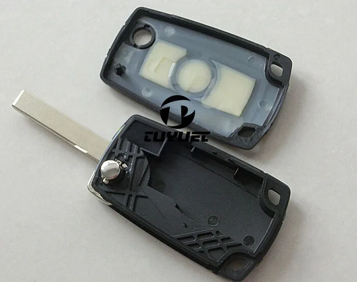 Modified Flip Remote Key Shell 3 Button HU92 for BMW (16)-1