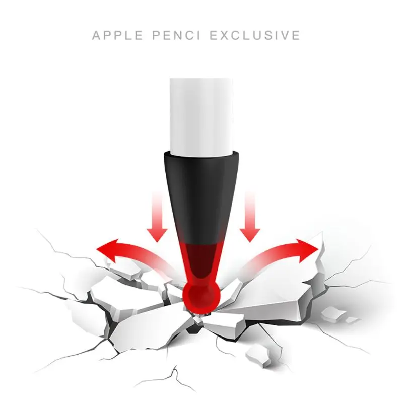 Силиконовый защитный чехол с защитой от потери, оболочка, кожный наконечник, чехол/Кабель-адаптер для Apple Pencil 1st для iPad Pro Pencil