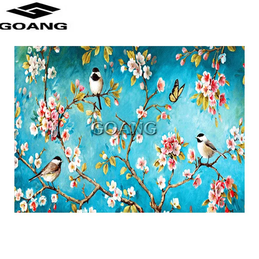 

5d diy diamond painting flowers Cross Stitch kits diamond embroidery diamond mosaic room decoration bird sticker