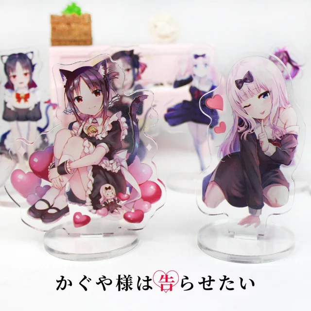 $US $8.79  Anime Kaguya-sama: Love Is War Kaguya Shinomiya Chika Fujiwara Cosplay Cute Acrylic Stand Figure Mo