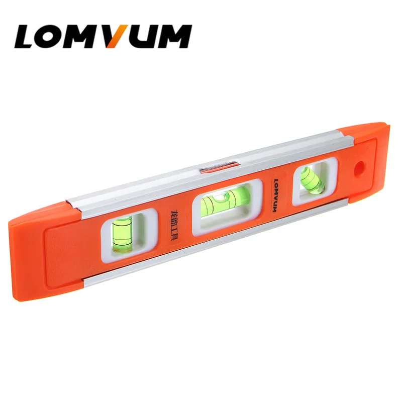 

LOMVUM 230mm High Precision Spirit Level Magnetic High Bearing Ruler Lever Bubbles Rustproof Horizontal Ruler Spirit Level Vial