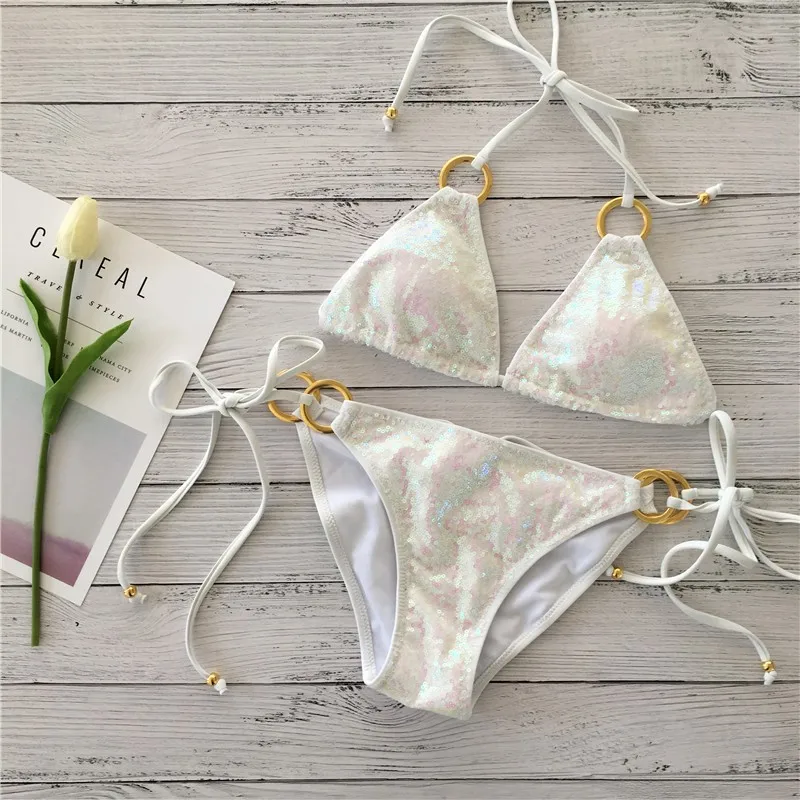 Sexy ladies Strapless Bikini High Waist Thong Swimwear Halter Female Bandage Beach Swimming Sexy Lace Fashion Bikini products Sexy ladies Strapless Bikini High Waist Thong Swimwear Halter Female Bandage Beach Swimming Sexy Lace Fashion Bikini products