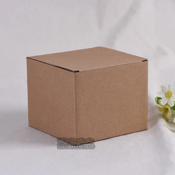 

15.3x15.3x15.3cm Corrugated Kraft paper box.10x10x10cmThree-layer E-corrugated candy packing box 100pcs/lot
