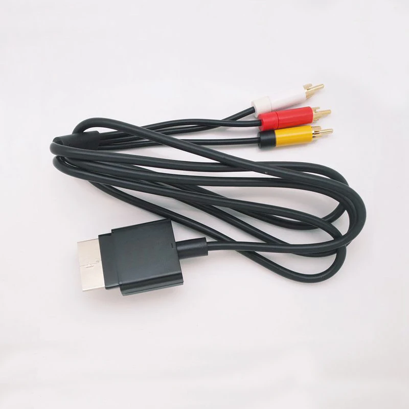360 m Audio Video AV 3RCA Video compuesto Cable para Xbox 1,8 Slim