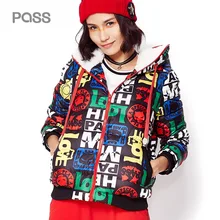 PASS 2017 New Down Jacket Hoodies Sweater Thicken Down Coats Patchwork Fashion Outwear