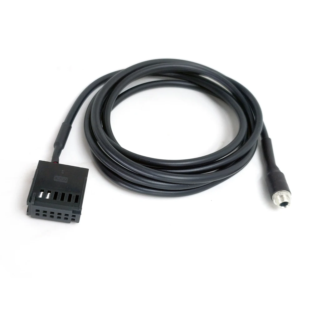 Biurlink Aux In To 3 5 мм MP3 аудио разъем свинцовый кабель для iPhone Ford 6000 CD 12Pin Changer Socket|Кабели
