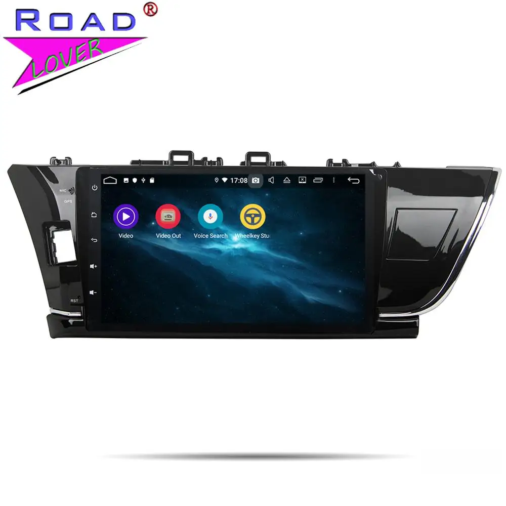Discount Car Radio 2 Din Android 9.0 GPS Navigation Automagnitol Car Multimedia Autoradio Player For Toyota Corolla 2014-2015 Stereo Unit 3