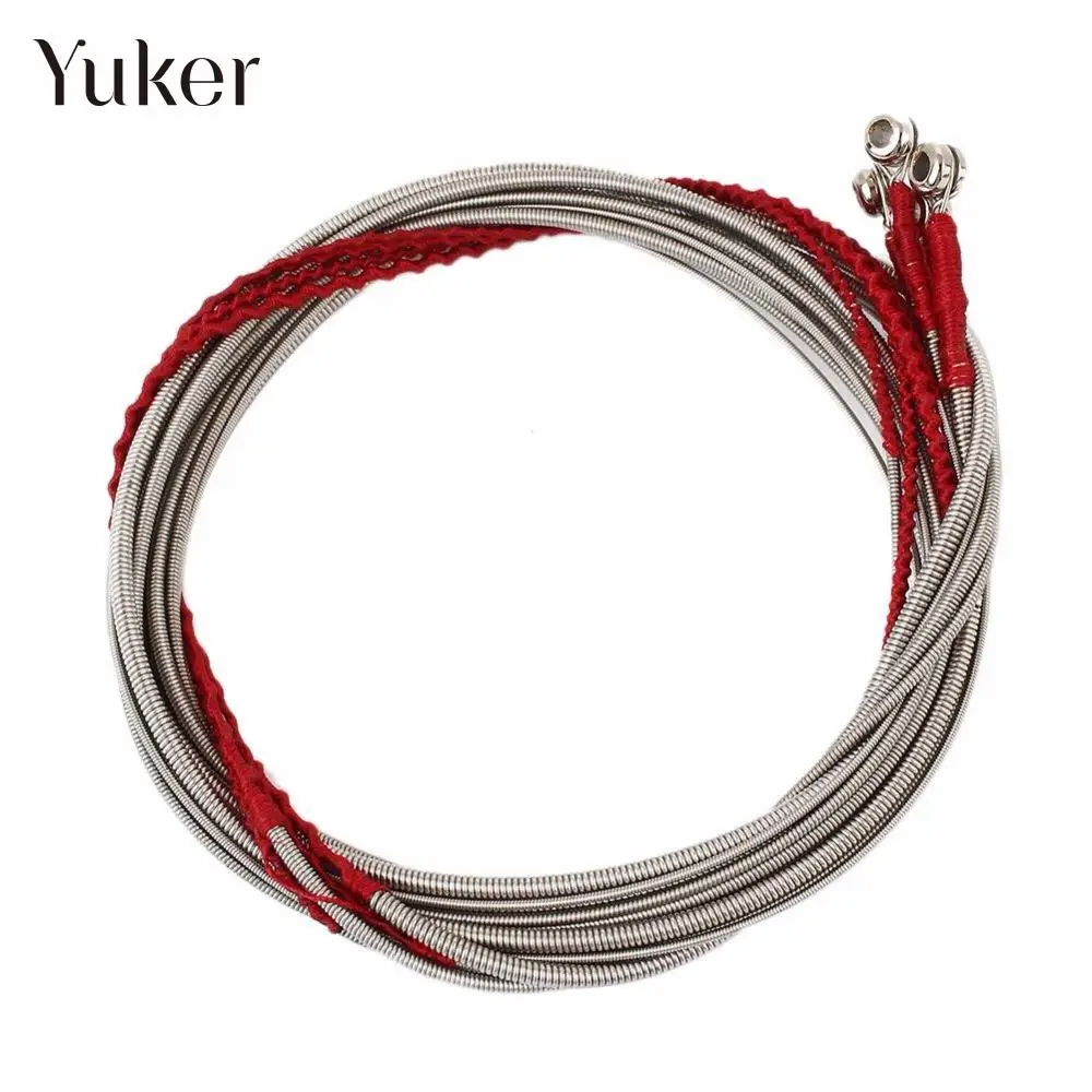 Yuker 4шт /комплект гитара стальные струны для 4 струнной бас-гитары большой нержавеющей стали никелированные струны для бас-гитары Yuker 4шт /комплект гитара стальные струны для 4 струнной бас-гитары большой нержавеющей стали никелированные струны для бас-гитары