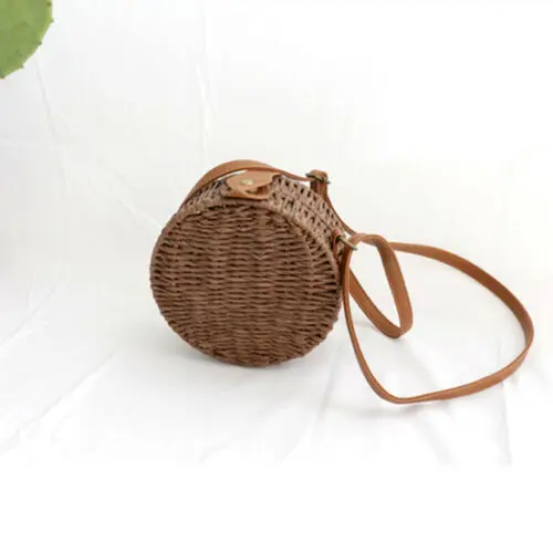2019 arrival Women Straw Bag Summer Beach Bamboo Handbag Shoulder Tote Bag Purpse Rattan  Messenger Bags Handbags