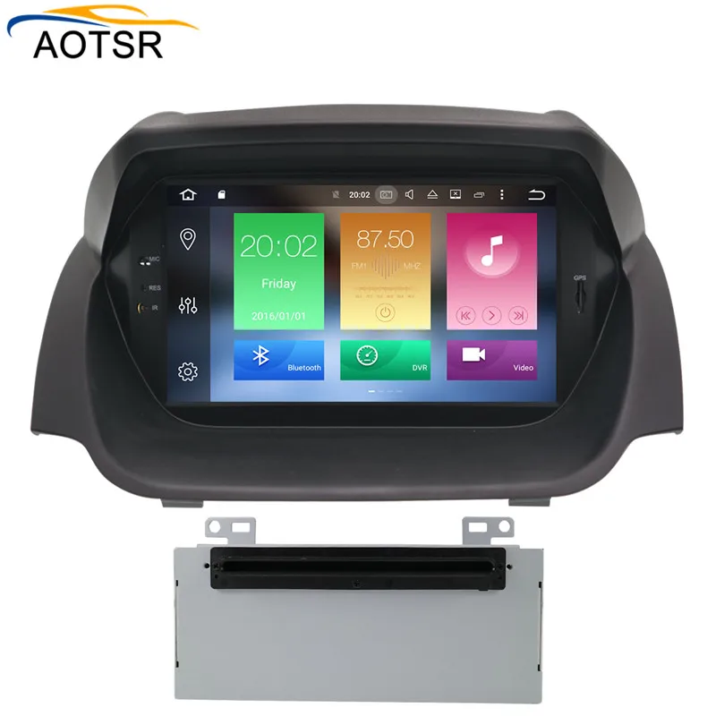 Top IPS Screen Android 8.0 Car DVD Multimedia player head unit for Ford Fiesta 2013 2014 2015 2016 with GPS navigation Radio stereo 5