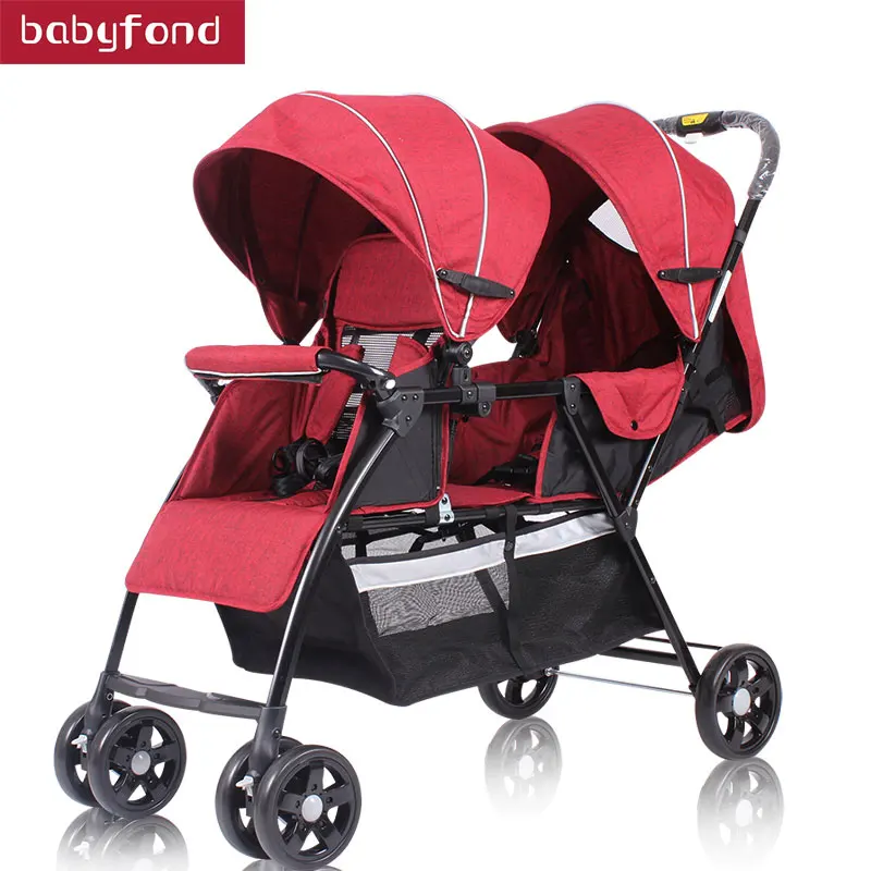 

Babyfond Twin Baby strollers Portable Folding can sit and lying baby Umbrella cars