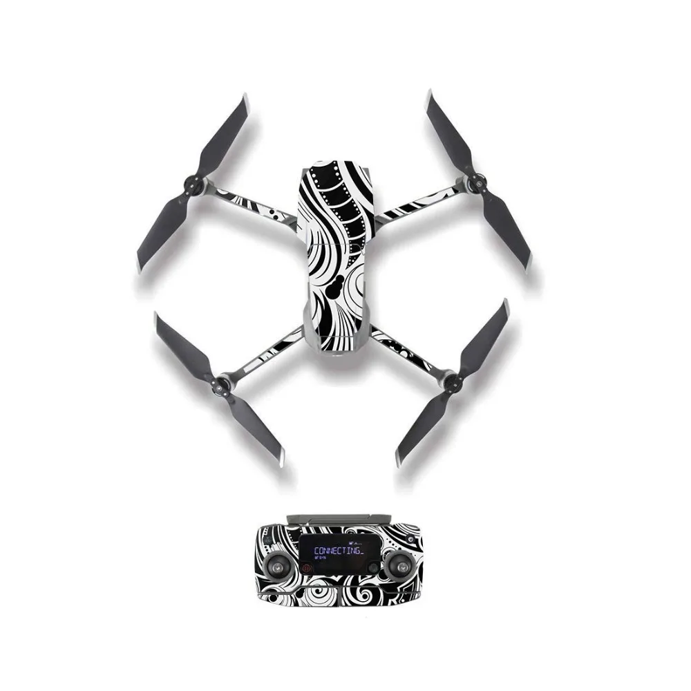 

Black And White Pattern Style Skin Sticker for DJI Mavic 2 Pro & Zoom Drone Body Remote Controller Battery Protection Film